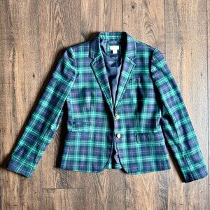 J Crew Plaid Blazer
